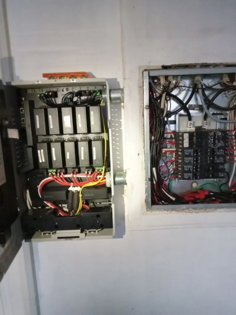 Electrical panel upgrade completed for Security Camera Wiring in Endicott